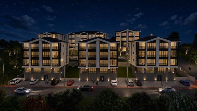 Alfa Tepe XL — gece görünümü (3B görsel)