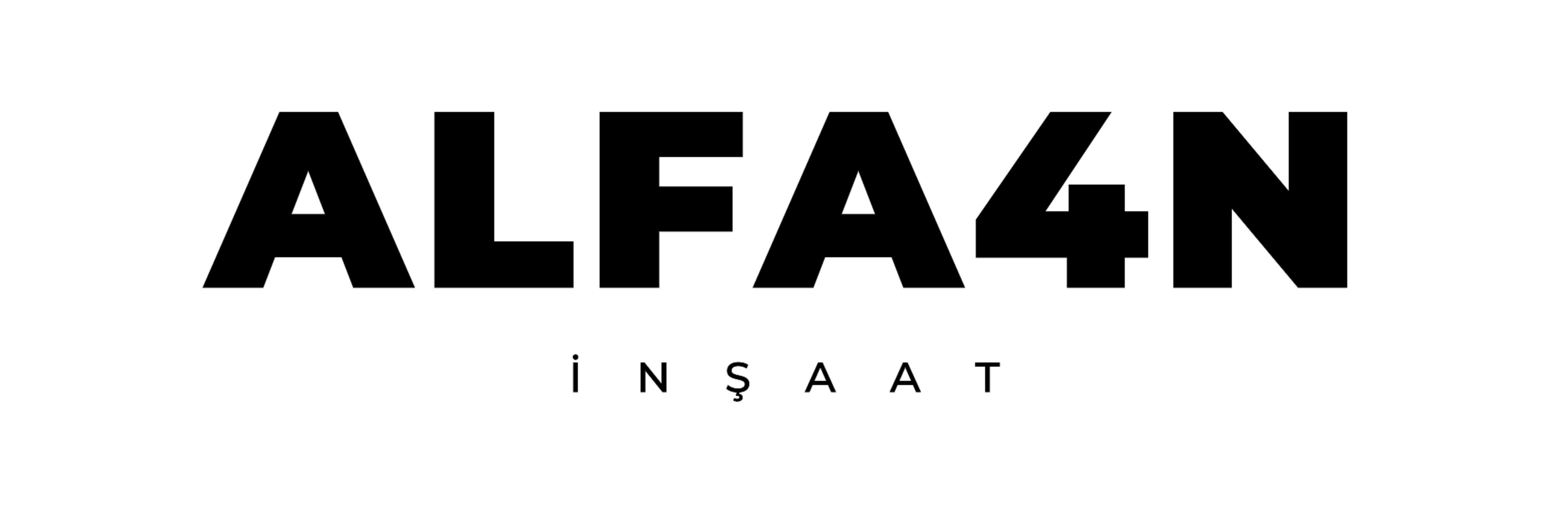 Alfa4N tek renk siyah logo