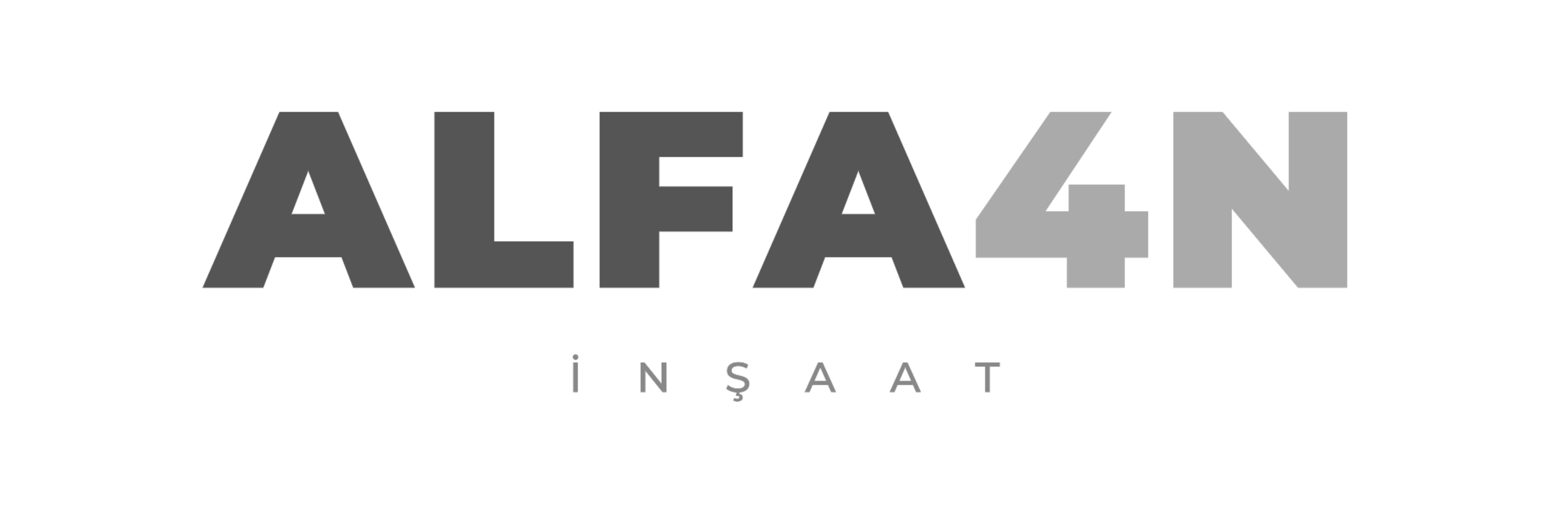 Alfa4N monokrom gri logo